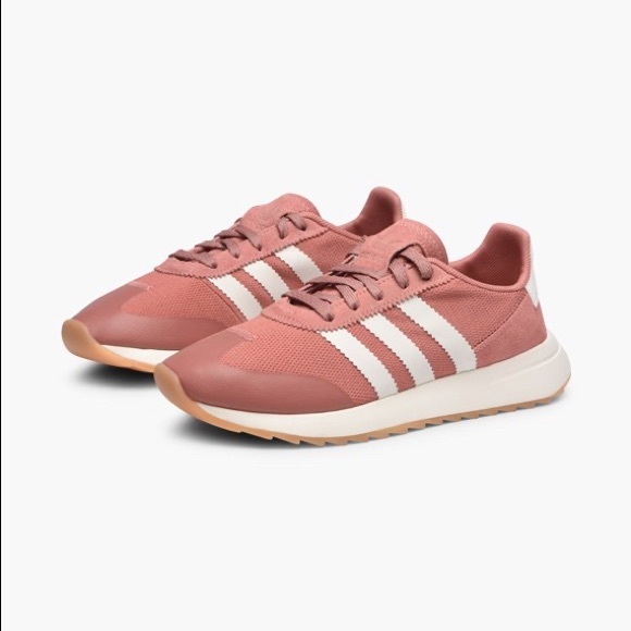adidas flashback raw pink & white shoes